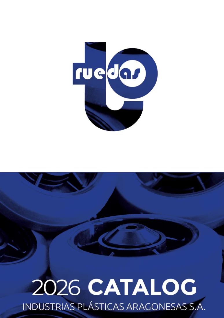 Portada del catálogo de Ruedas TI en inglés