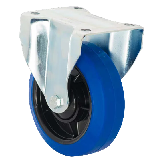 Fija · Rueda de poliuretano azul con núcleo de poliamida