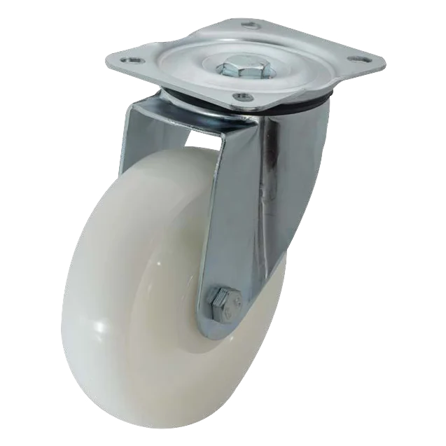 Giratoria · Rueda de nylon con doble rodamiento de bolas
